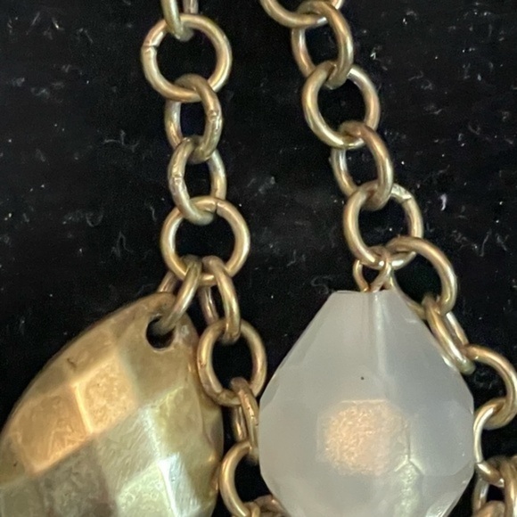 Vintage 2012 Retired 24” Premier Designs Boca gold tone necklace & bracelet - Picture 4 of 11